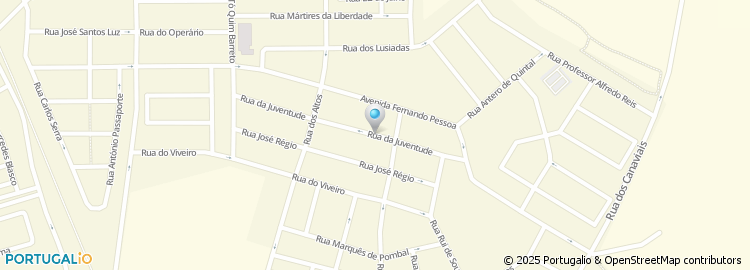 Mapa de Travessa à Rua da Juventude