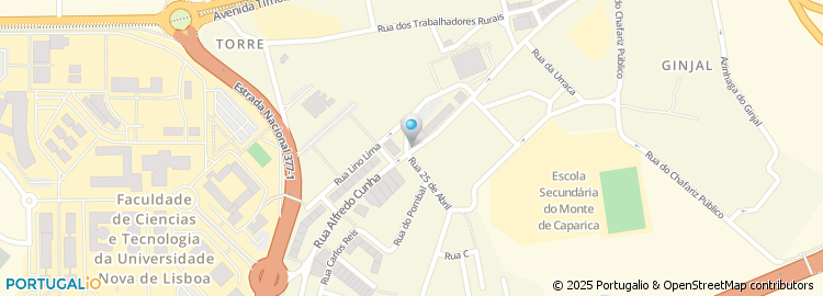 Mapa de Expresso Taxis - Serv. Radio Telefones ACE