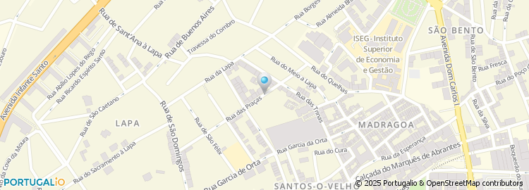 Mapa de Externato do Curso do Sagrado Coração de Jesus