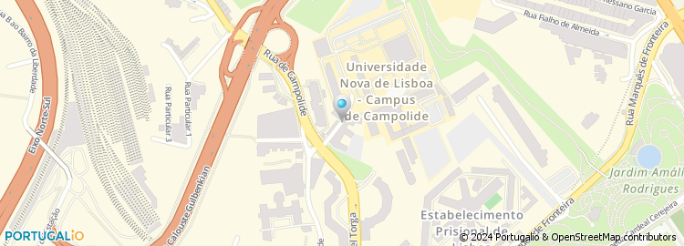Mapa de Faculdade de Economia da Universidade Nova de Lisboa