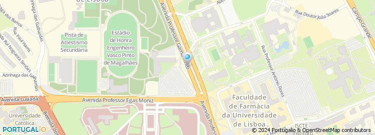 Mapa de Faculdade de Medicina Dentaria da Universidade de Lisboa