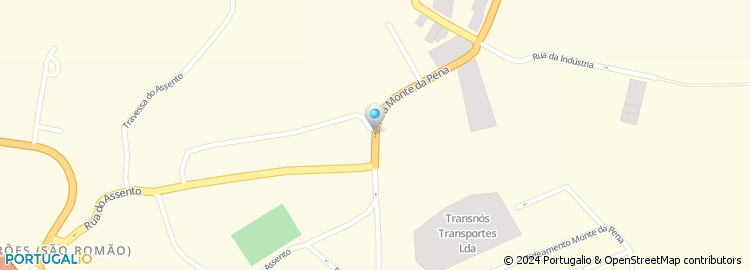 Mapa de Rua Monte da Pena