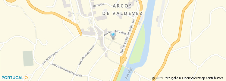Mapa de Farmácia Central de Arcos de Valdevez, Unip., Lda
