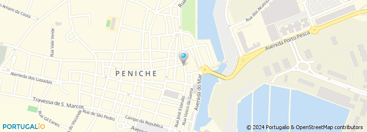 Mapa de Farmácia Central de Peniche, Unip., Lda