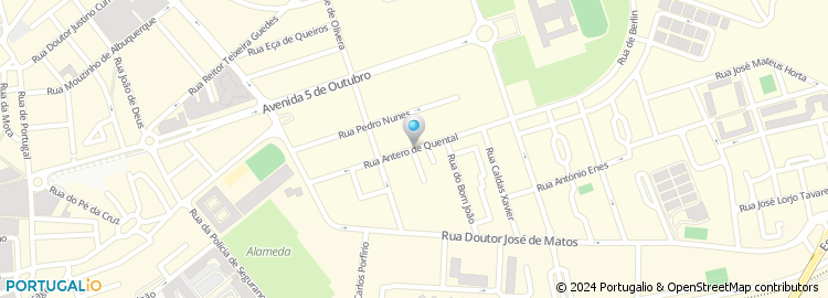 Mapa de Rua Antero de Quental