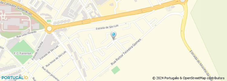 Mapa de Rua da Associação Oncológica do Algarve