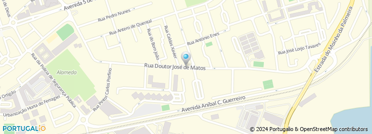 Mapa de Rua Doutor José de Matos