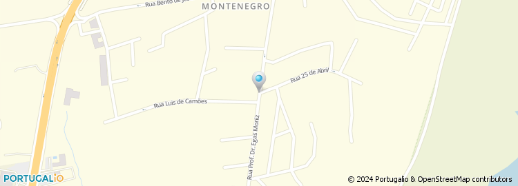 Mapa de Rua Professor Doutor Egas Moniz