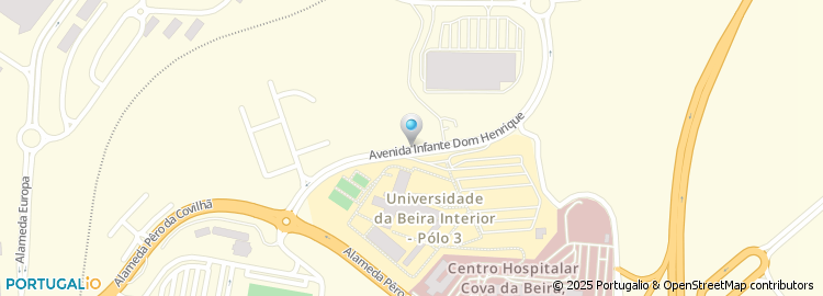 Mapa de FCS, Faculdade de Ciências da Saúde da UBI