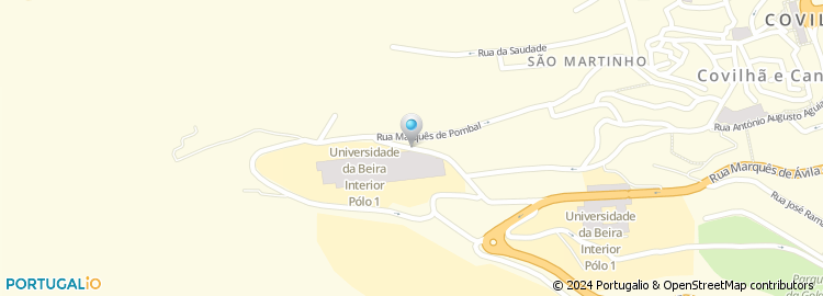 Mapa de FE, Faculdade de Engenharia da UBI