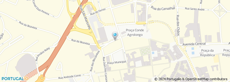 Mapa de Federação dos Bombeiros do Distrito de Braga