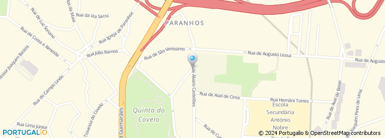 Mapa de Feliciano Carvalho Mendes