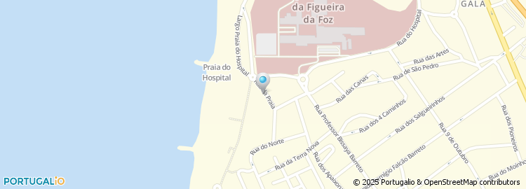 Mapa de Rua da Praia