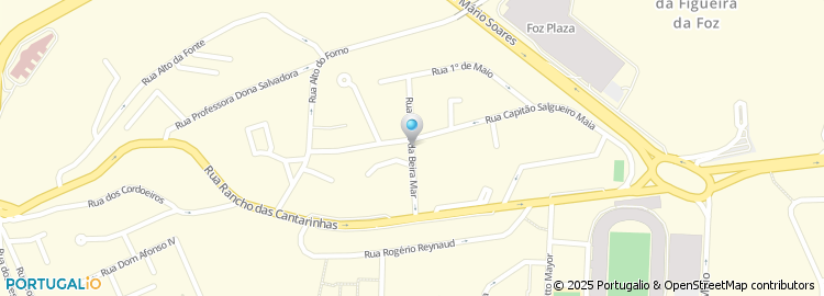 Mapa de Rua das Flores da Beira Mar