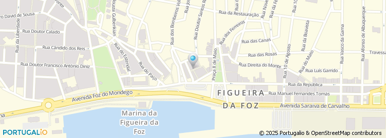 Mapa de Rua de Trás da Alfândega