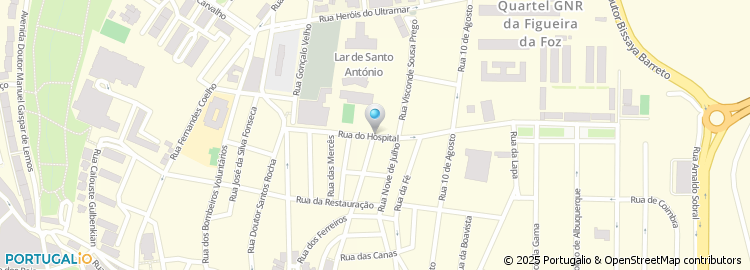 Mapa de Rua do Hospital