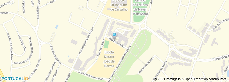 Mapa de Rua Dom Luís i