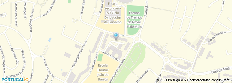 Mapa de Rua Doutor João Rigueira