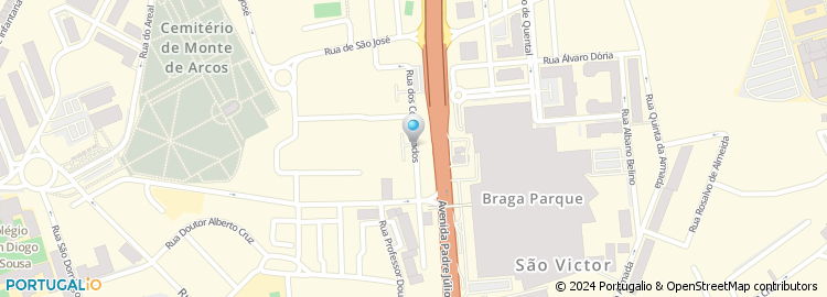 Mapa de Fisibraga - Clinica de Medicina Física e Reabilitação de Braga, Lda
