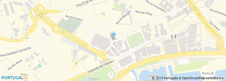 Mapa de Praça do Bairro do Hospital