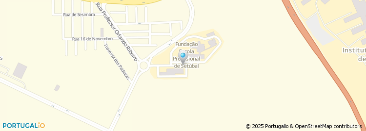 Mapa de Fundação Escola Profissional de Setubal