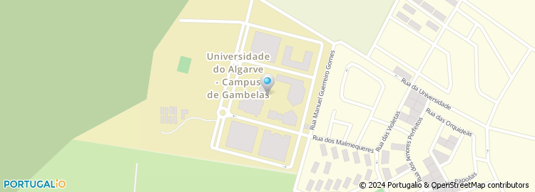 Mapa de Fundação para o Desenvolvimento da Universidade do Algarve