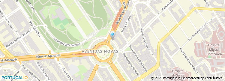 Mapa de Fundación Profesor Uría - Representação Permanente Em Portugal