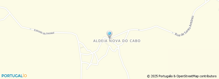 Mapa de Aldeia Nova do Cabo