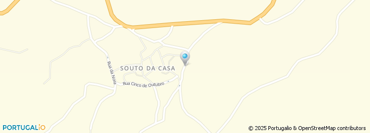 Mapa de Rua da Liga dos Amigos de Souto da Casa