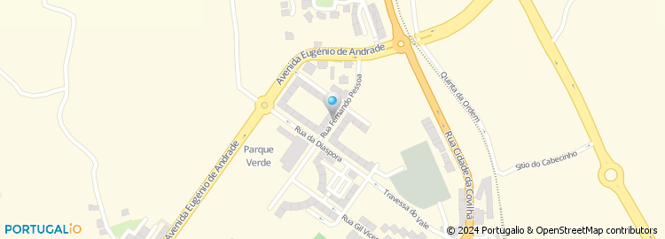 Mapa de Rua Fernando Pessoa