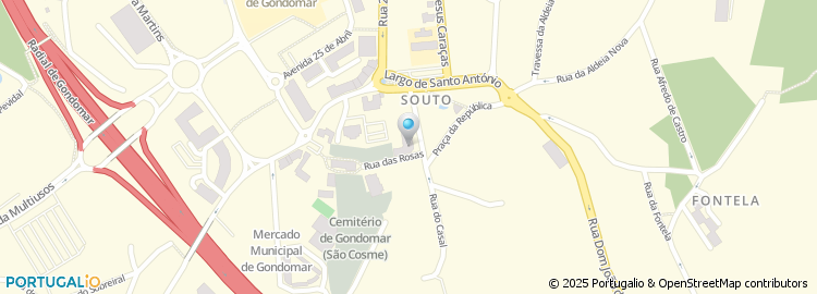 Mapa de Funerária de S. Cosme de Gondomar Lda