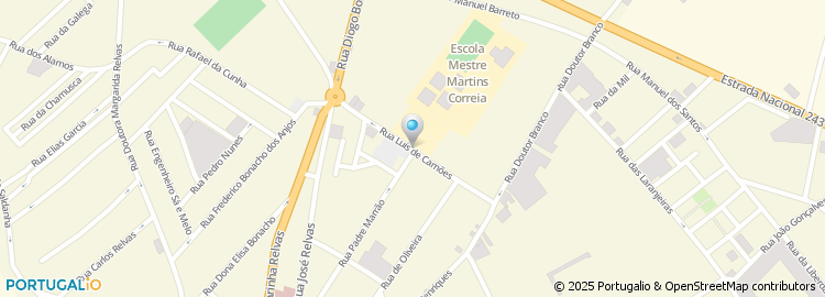 Mapa de Rua Luís de Camões