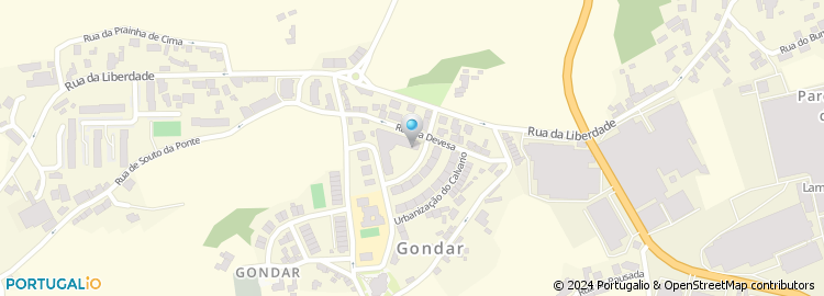 Mapa de Gondarfarm - Farmácia de Gondar, Sociedade Unipessoal Lda