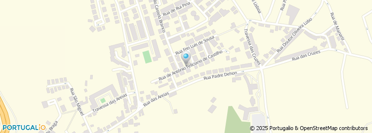 Mapa de Rua António Feliciano de Castilho