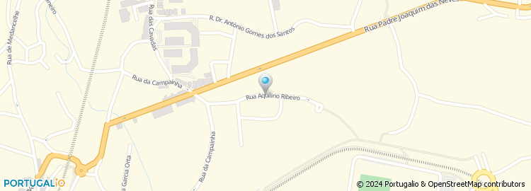 Mapa de Rua Aquilino Ribeiro