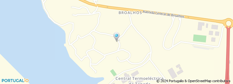 Mapa de Rua Central de Broalhos