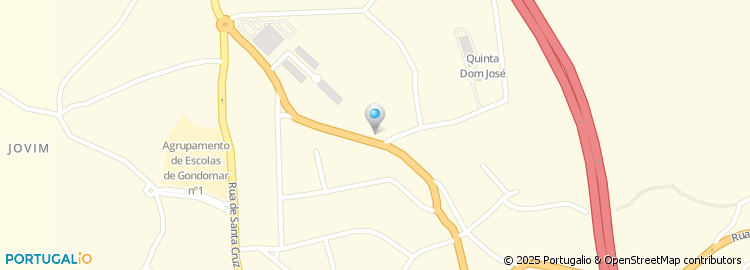Mapa de Rua Central de Trás da Serra
