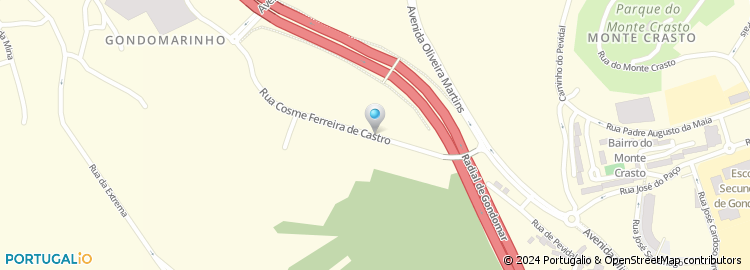 Mapa de Rua Cosme Ferreira de Castro