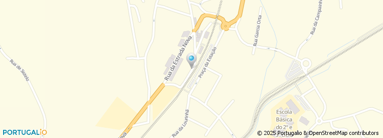 Mapa de Rua da Estrada Nova