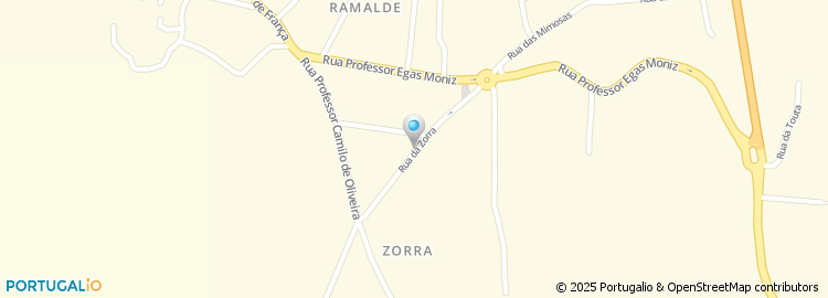 Mapa de Rua da Zorra