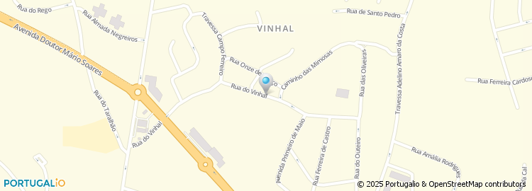 Mapa de Rua de Vinhal
