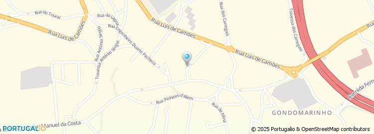 Mapa de Rua do Clube Dragões Valboenses