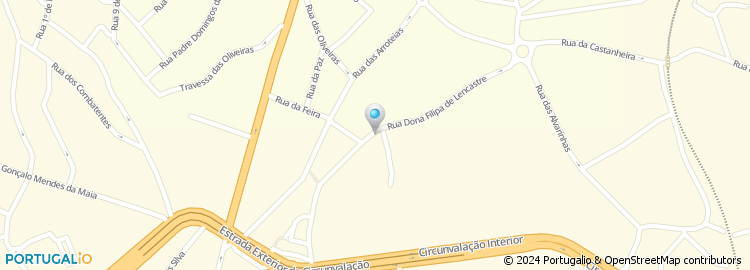 Mapa de Rua Filipa de Lencastre
