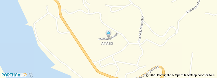 Mapa de Rua Manuel Alves