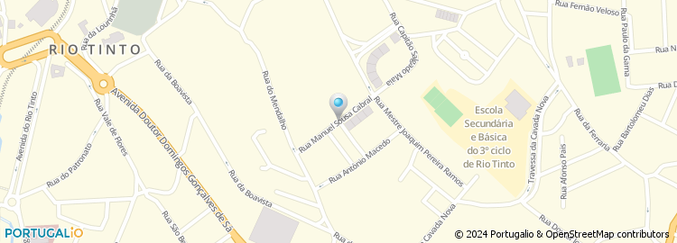 Mapa de Rua Manuel de Sousa Casal