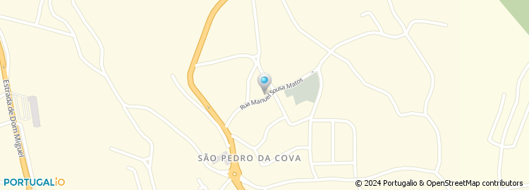 Mapa de Rua Manuel Sousa Matos