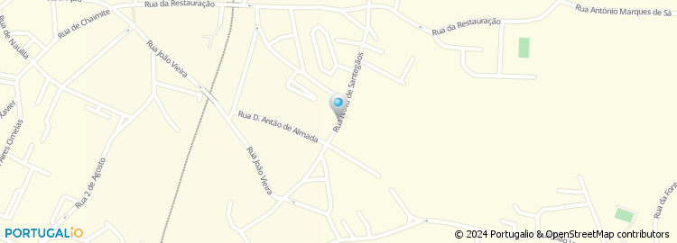 Mapa de Rua Nova de Santegãos