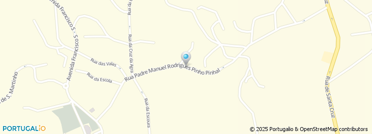 Mapa de Rua Padre Manuel Rodrigues Pinho Pinhal