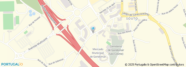 Mapa de Rua Rosália de Crasto