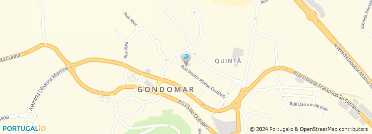 Mapa de Gondopneus - Lopes & Oliveira, Lda